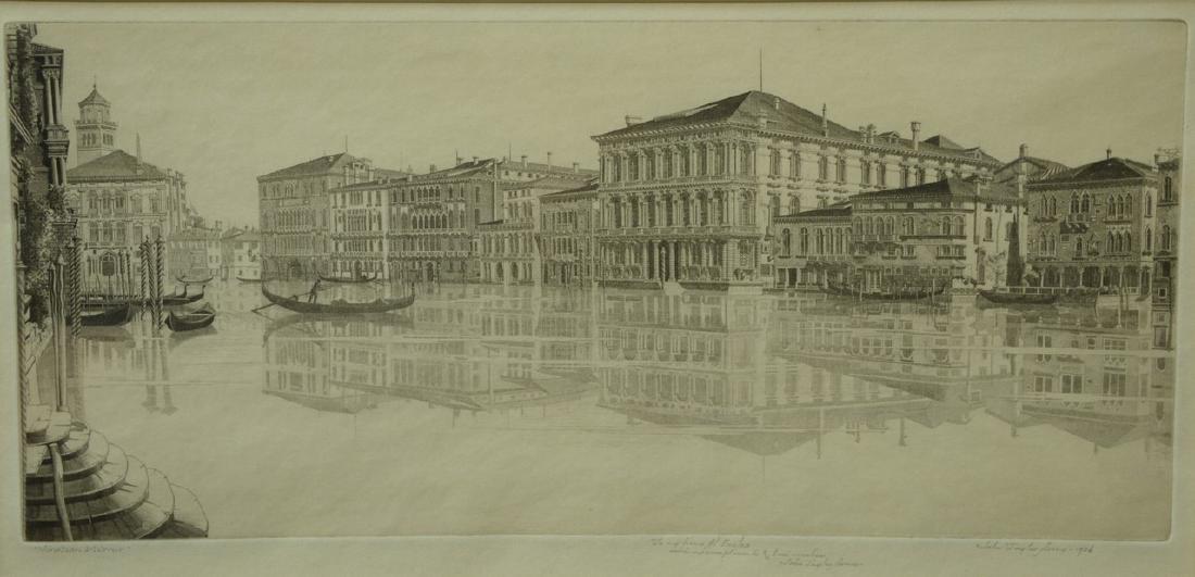 John Taylor Arms (1887-1953), etching, Venetian Mirror, (1 of 5)