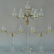 French crystal candelabra three piece set to include