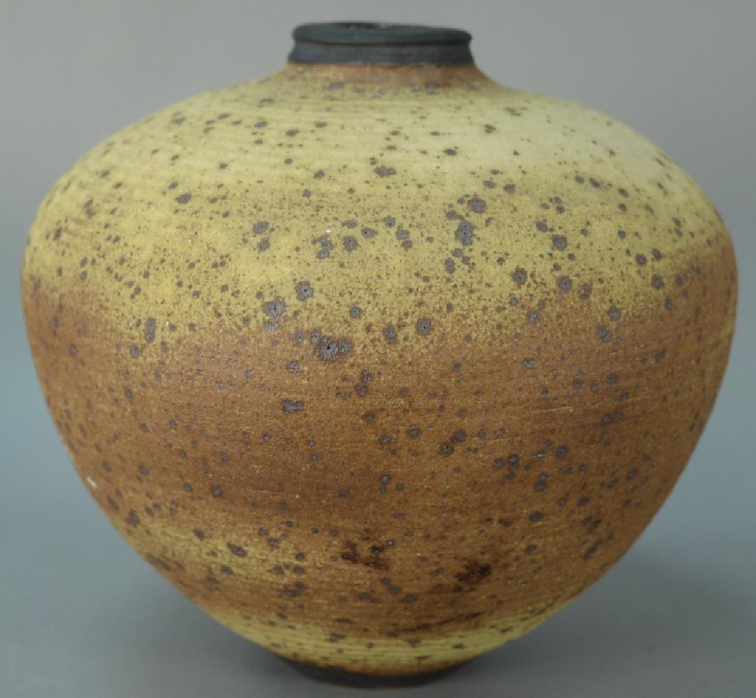 Otto and Vivika Heino large squat stoneware vase, (1 of 6)