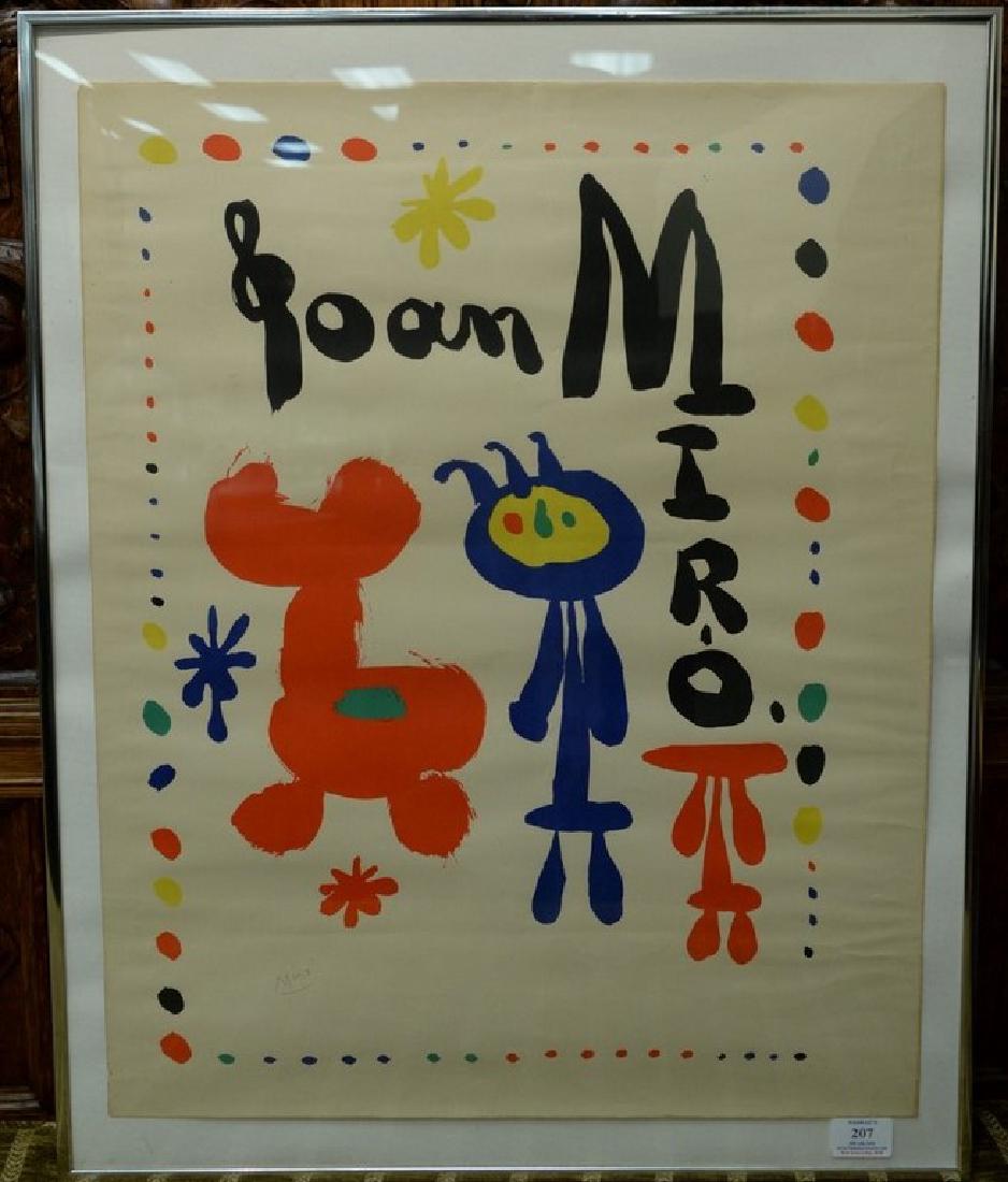 Joan Miro (1893-1983), lithograph in colors, Poster for (1 of 5)