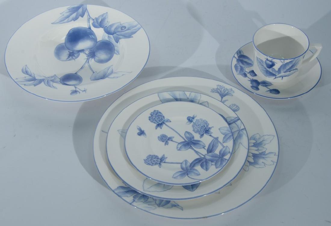 Tiffany & Co. 112 total piece dinnerware set: Tiffany & Co. 112 total piece dinnerware set, fine bone china "Tiffany Nature" marked: Tiffany Nature 1996 Tiffany & Company, original design inspired by the Tiffany archives of 1880-1911 Made in Engl