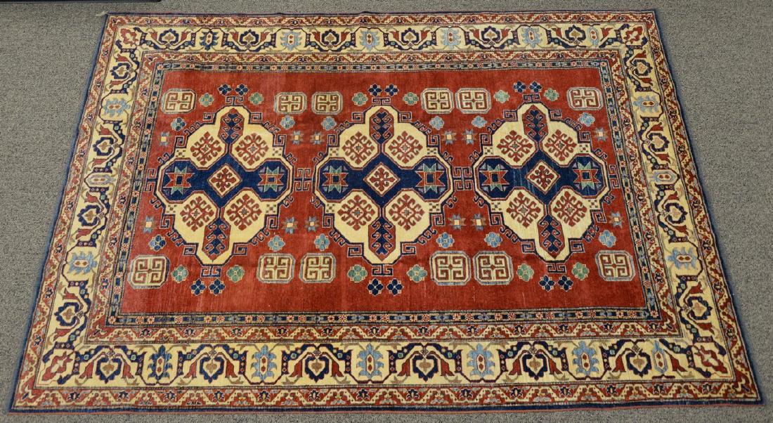Caucasian style area rug. 7'5" x 10' Provenance: (1 of 4)