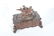 Black forest carved box topped with two game birds, set - 4