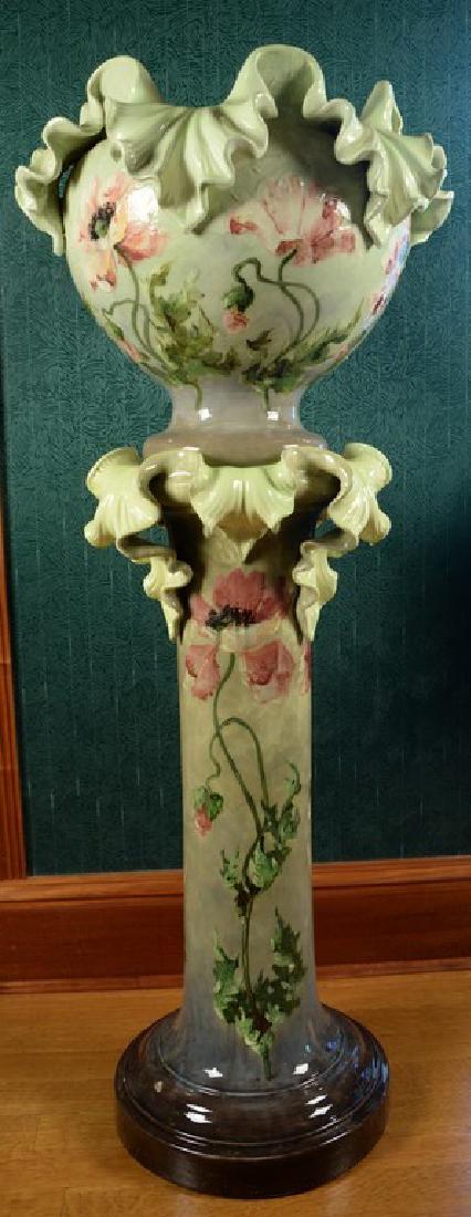 Massier French Majolica planter having naturalistic (1 of 8)