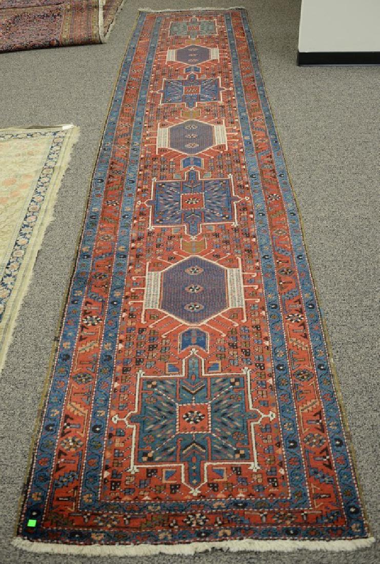 Heriz Oriental runner. 3'3" x 14'6" (1 of 4)