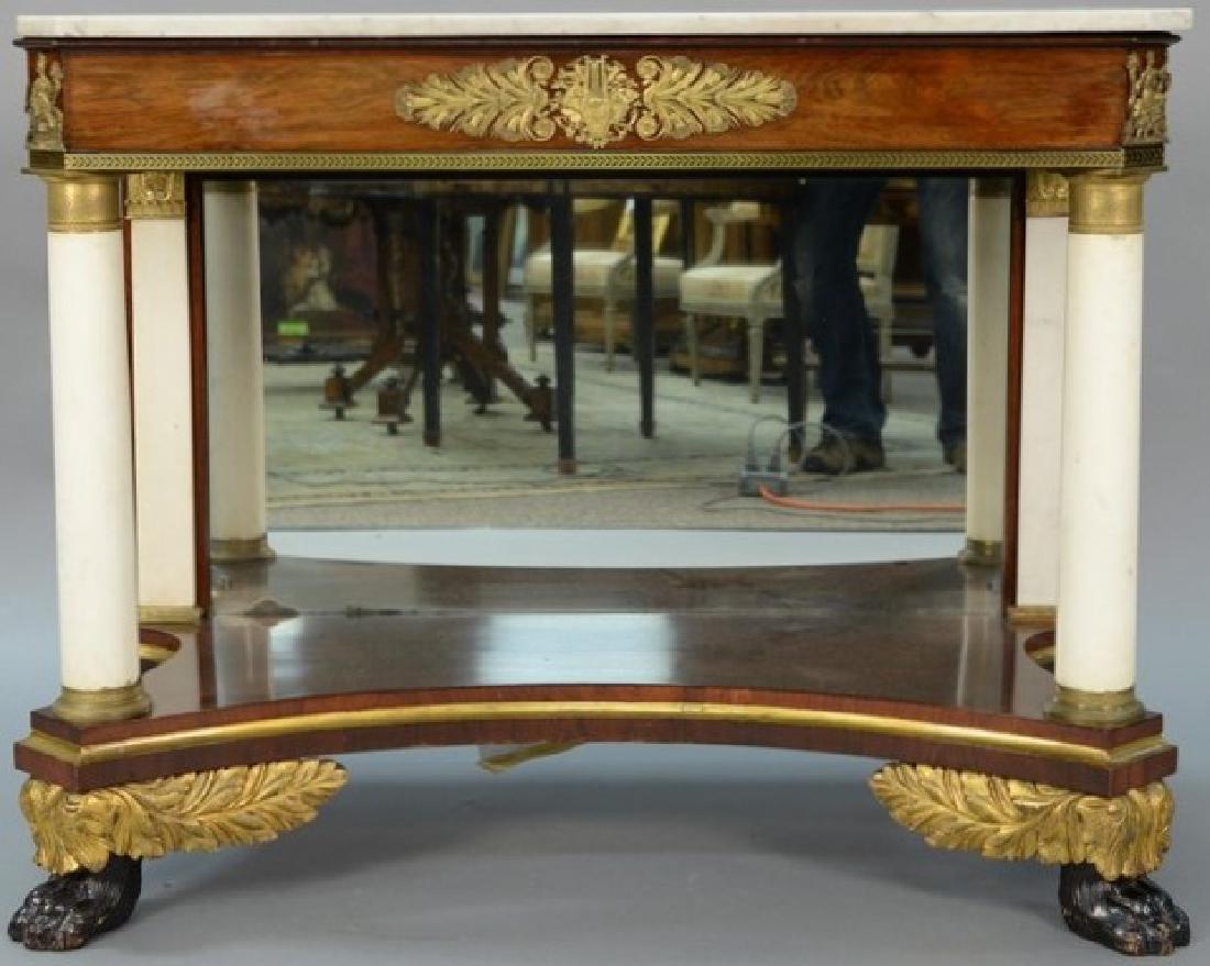 Empire ormolu mounted rosewood and marble pier table (1 of 7)