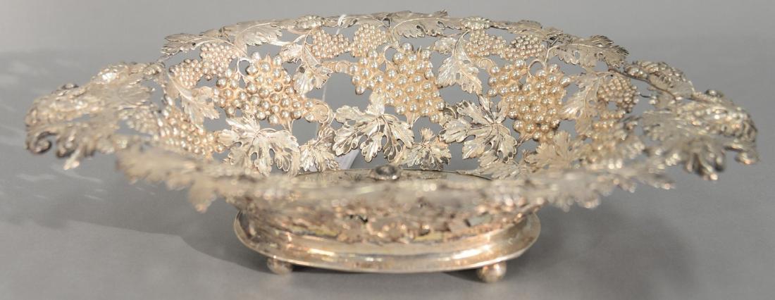Continental silver reticulated basket (both ends in (1 of 3)