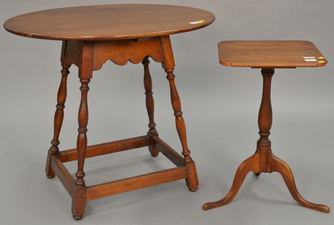 Two cherry stands including L& JG Stickley (ht. 27 (1 of 4)