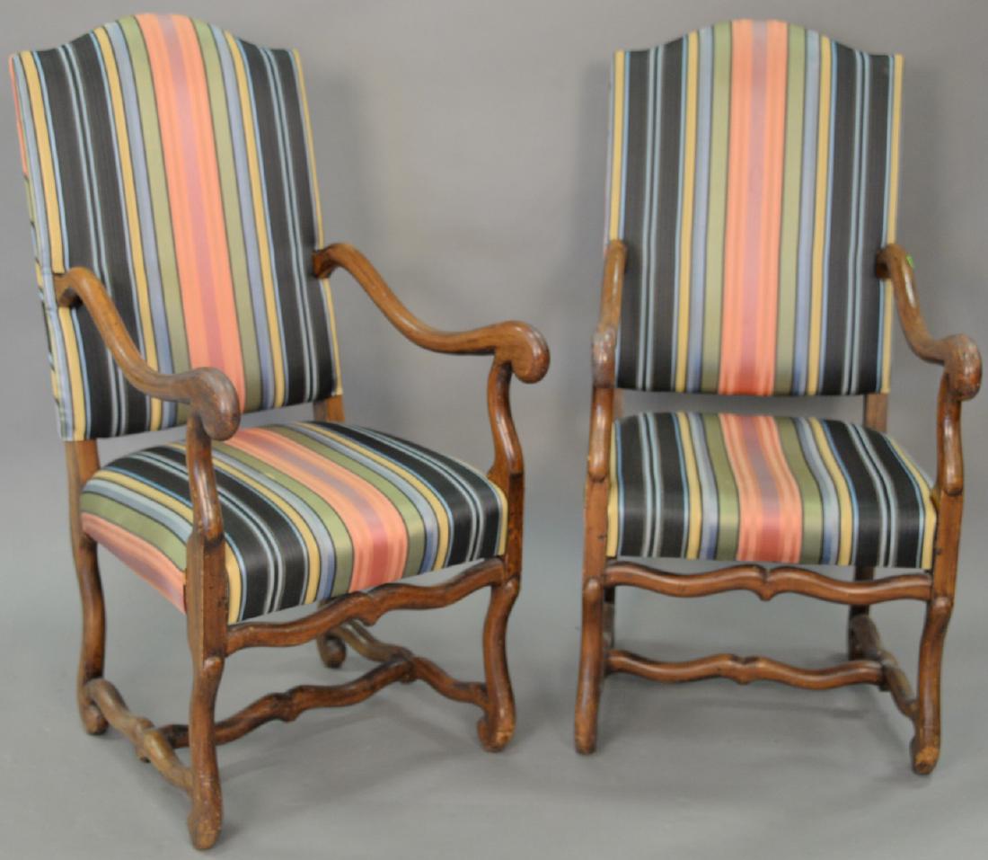 Pair of continental arm chairs (1 of 8)