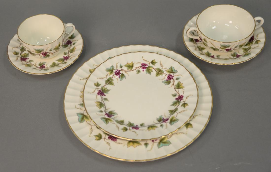 Set of Royal Worcester "Bacchanal" dinnerware, setting (1 of 7)