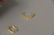 14K yellow gold and diamond channel set "huggie" - 3