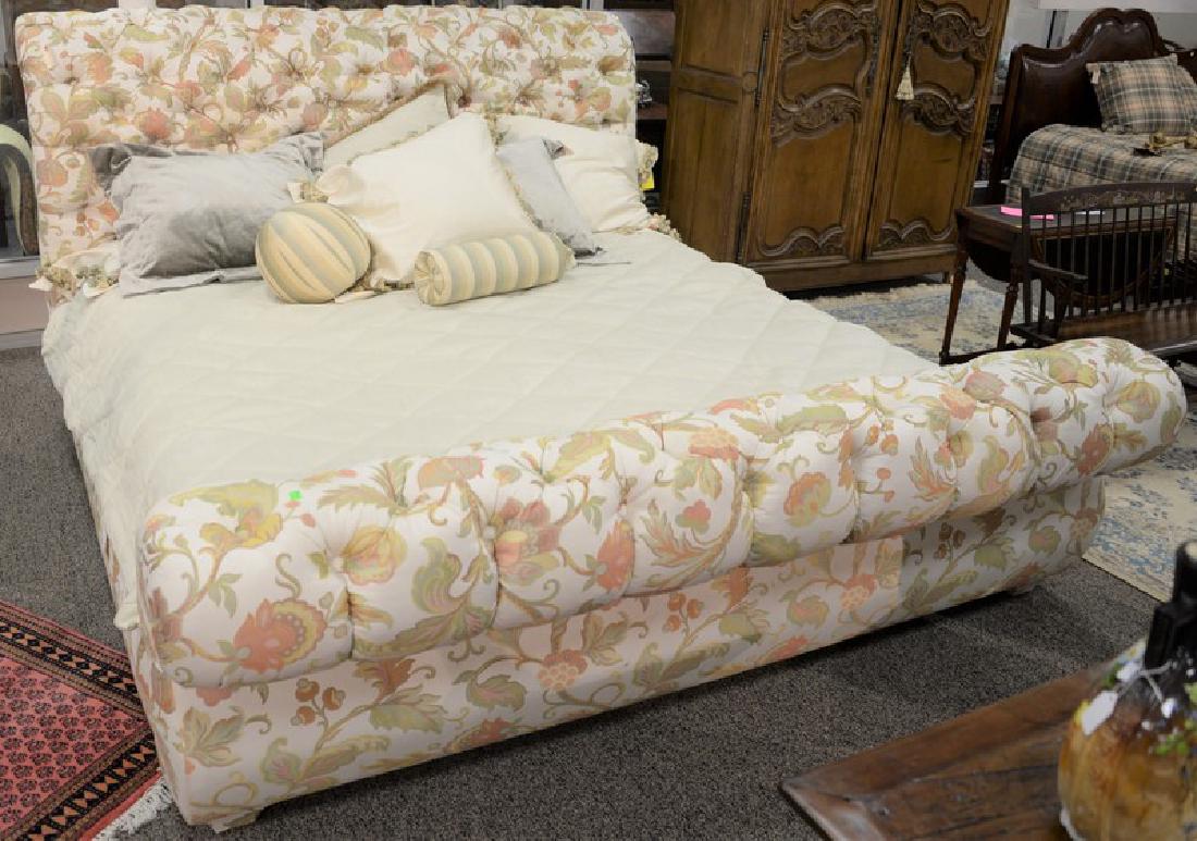 Custom upholstered and tufted king size bed, head, (1 of 6)