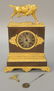 French Empire gilt bronze clock, 19th century having