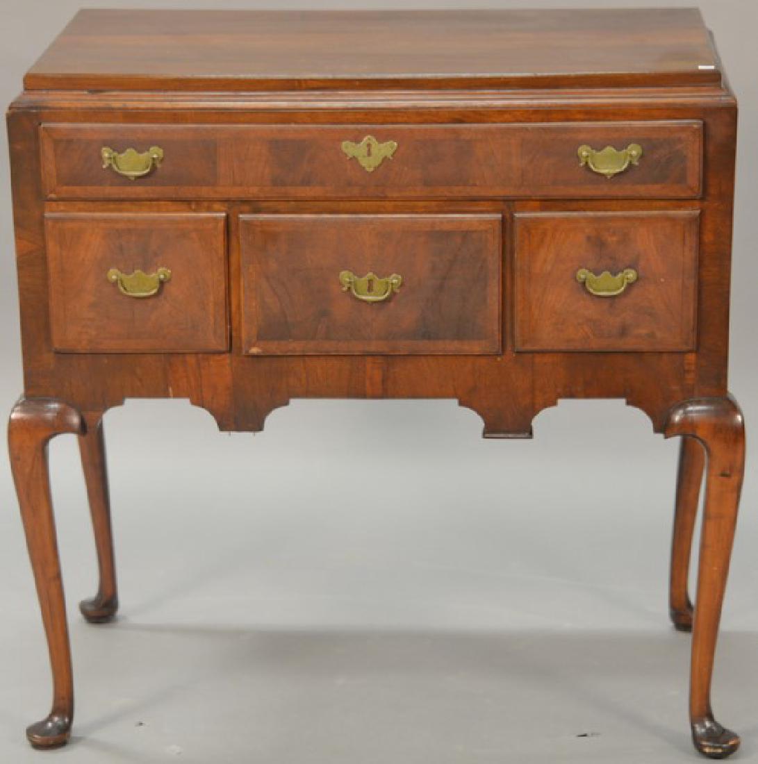 Queen Anne highboy base, circa 1750 (back of back foot (1 of 4)