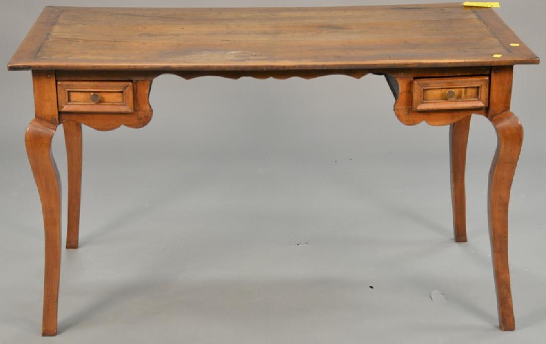 Louis XV style writing table. ht. 30in., top: 26" x 52" (1 of 4)
