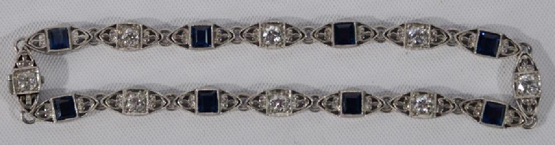 NO CREDIT CARDS FOR JEWELRY  Platinum bracelet set with (1 of 4)