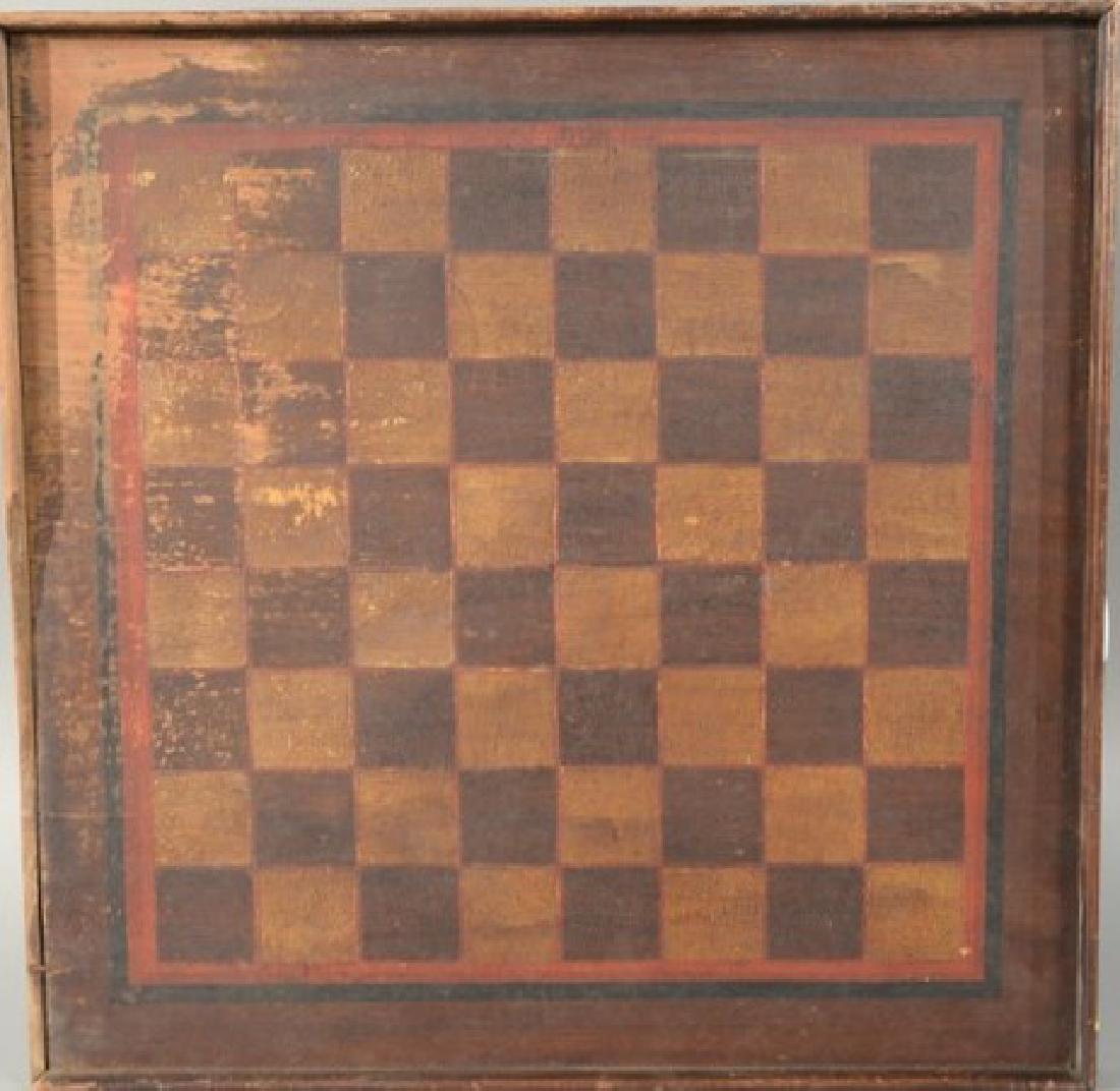 Primitive game board with molded edge.  18 1/2" x 18 (1 of 4)