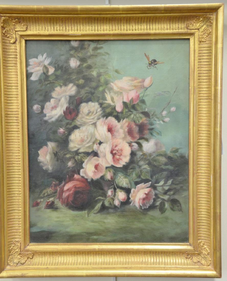 Two contemporary still life oil on canvas paintings, (1 of 3)