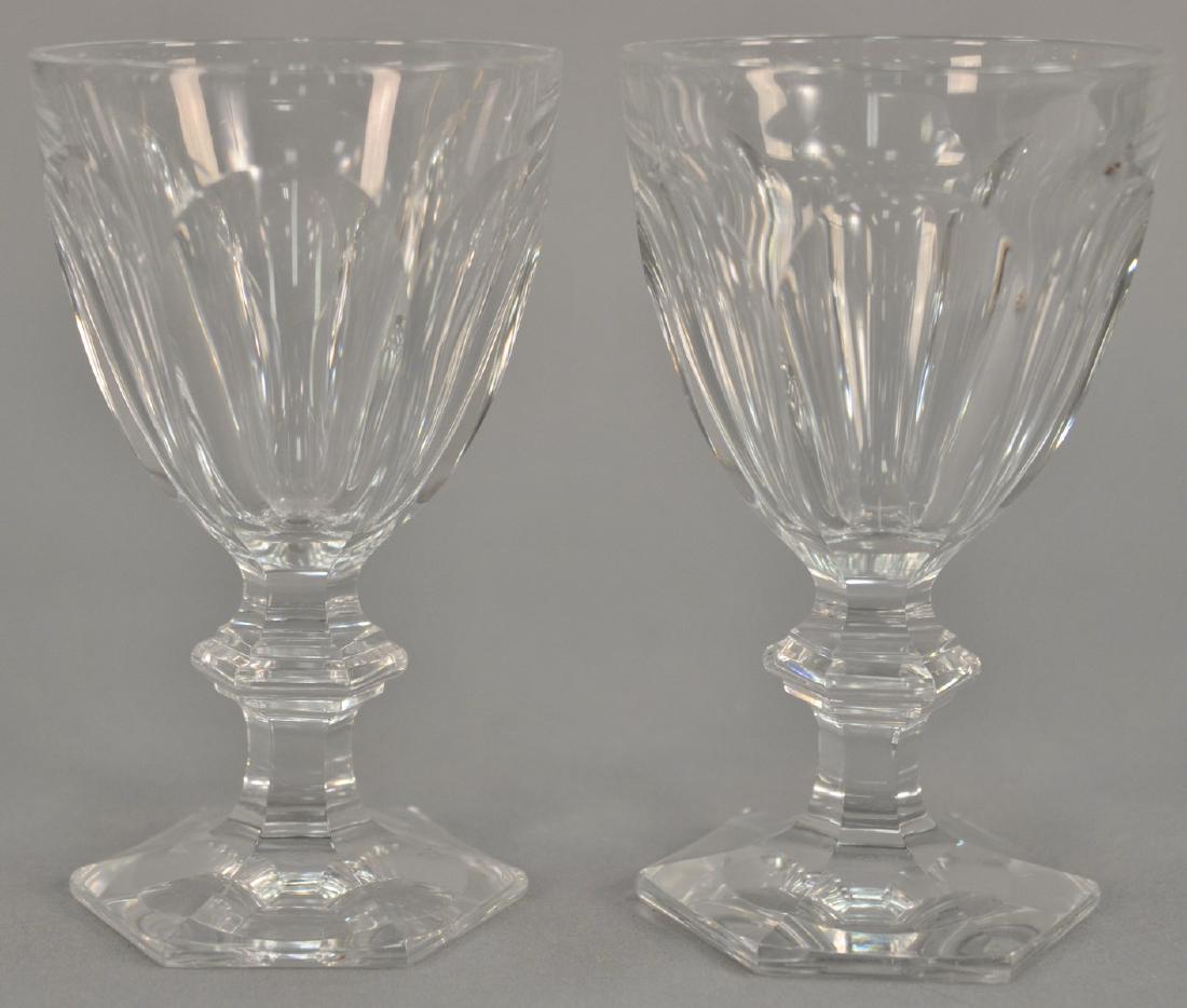 Set of eight large Baccarat Harcourt stems along with (1 of 5)
