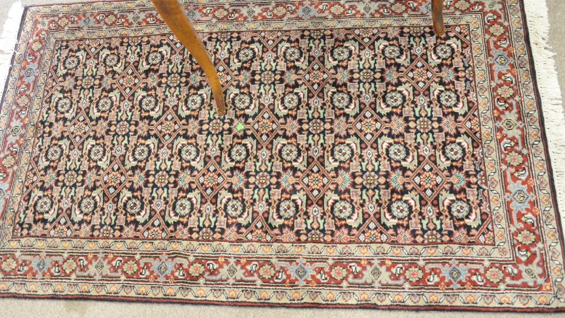 Two piece lot to include Bidjar Oriental throw rug, 4' (1 of 3)