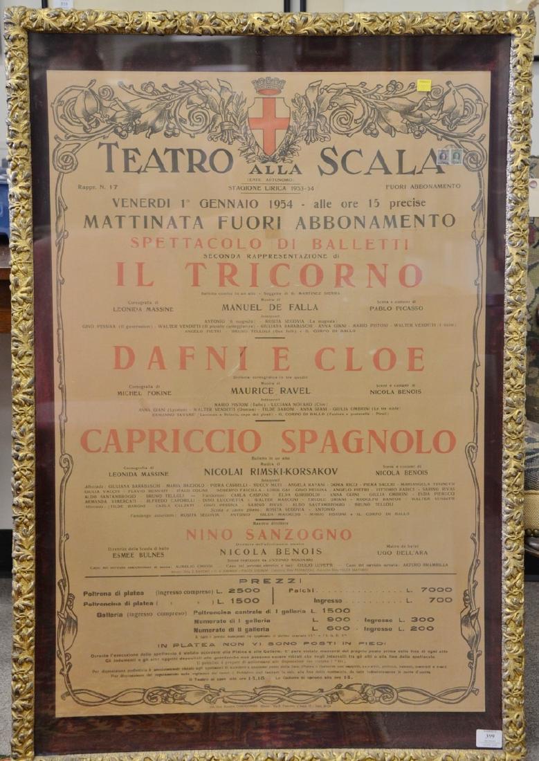 Lithograph poster, Teatro Alla Scala Stagione Lirica (1 of 5)