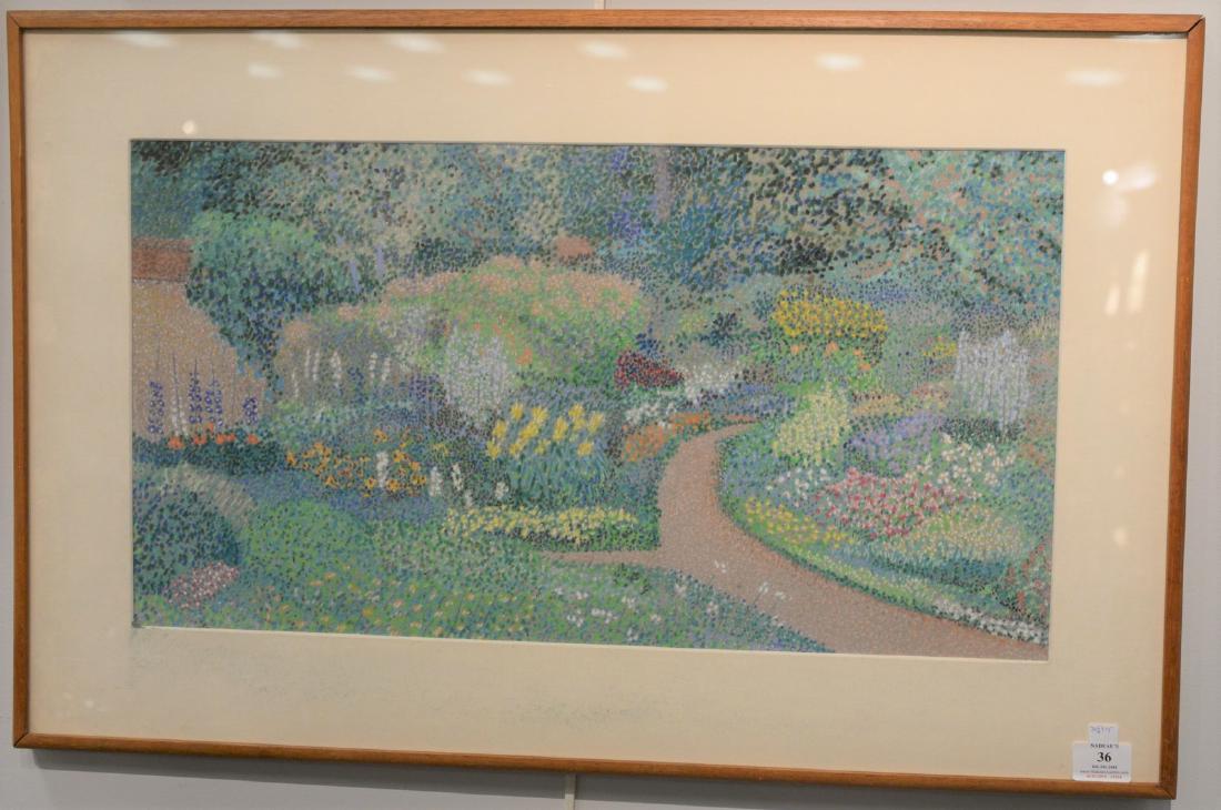 Robert Stark (b. 1939), oil on pastel on paper, "Mount (1 of 5)