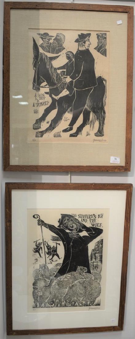 Pair of Antonio Frasconi (1919-2013), woodcuts (1 of 5)
