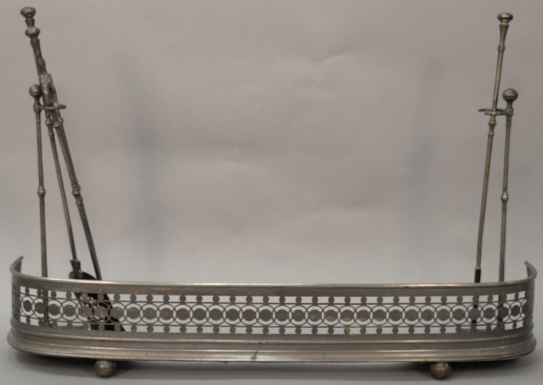 Steel fire fender with built in tool holders and three (1 of 4)