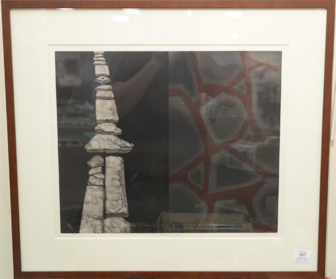 Katsunori Hamanishi (1949), mezzotint, Stone #2, 1/50, (1 of 5)