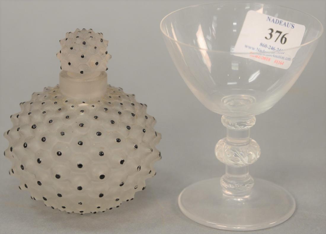 Two Lalique crystal pieces to include "Cactus" perfume (1 of 5)