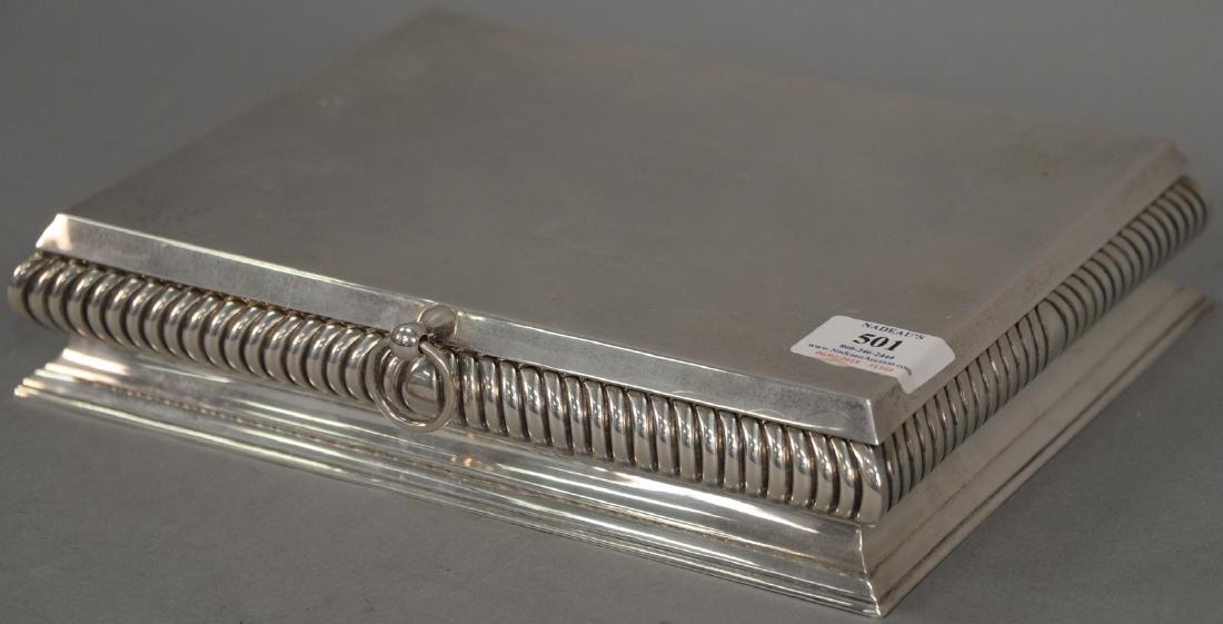 Tane sterling silver lift rectangular lift top box (1 of 6)