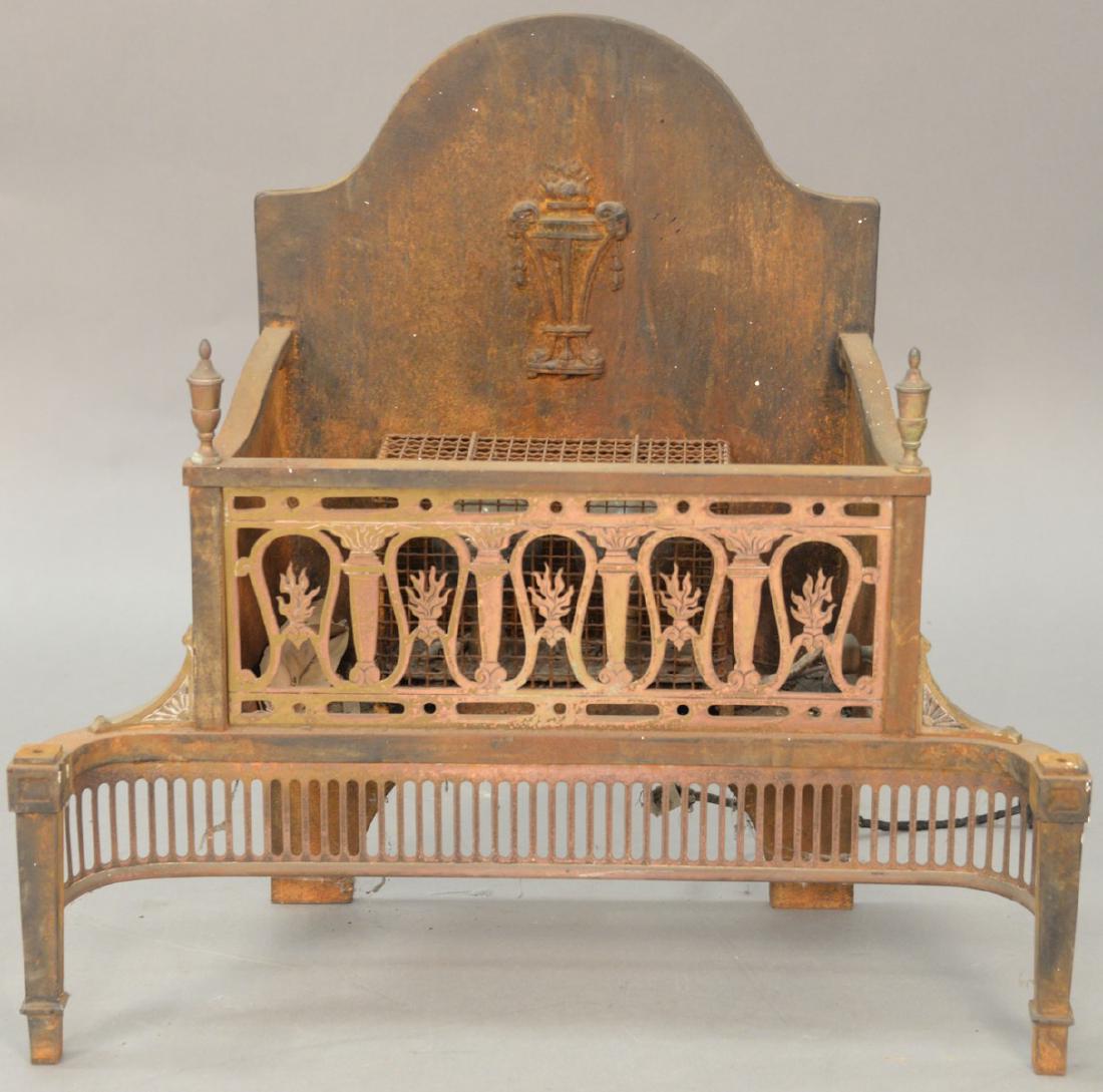 Assorted lot of fireplace items to include an iron fire (1 of 4)