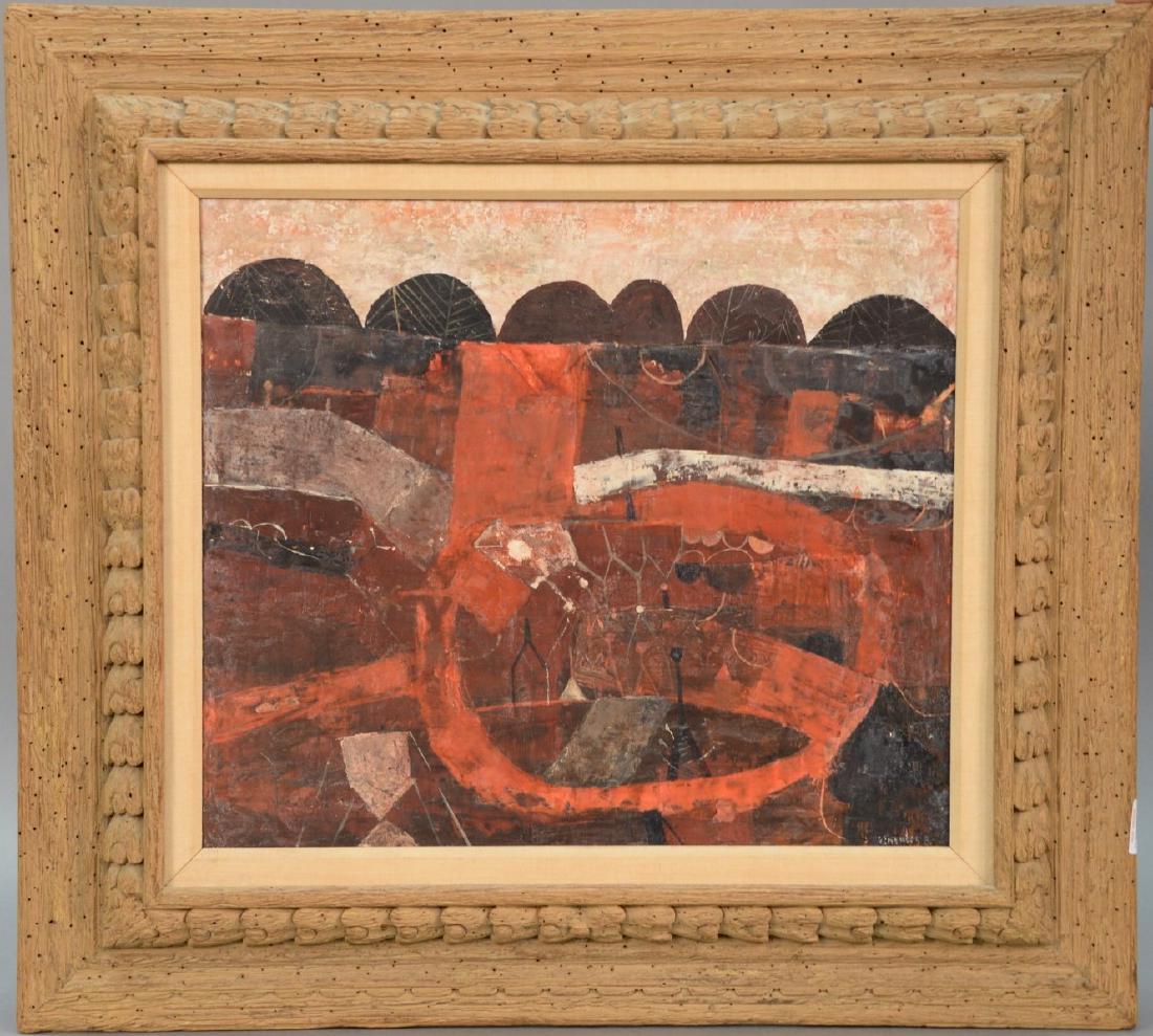 Gustavo Foppiani (1925-1986), oil on panel, On This (1 of 6)
