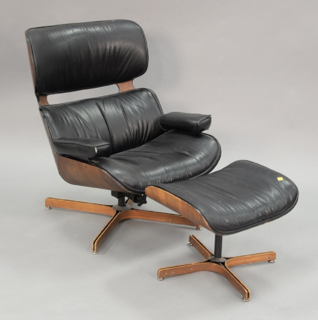 George Mulhauser "Mr. Chair" and ottoman.: George Mulhauser "Mr. Chair" and ottoman.