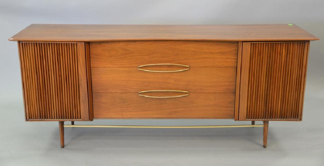 Helen Tobey Baker credenza with crass cross stretcher.: Helen Tobey Baker credenza with crass cross stretcher. ht. 31 1/2in. lg. 76in. dp. 20in.