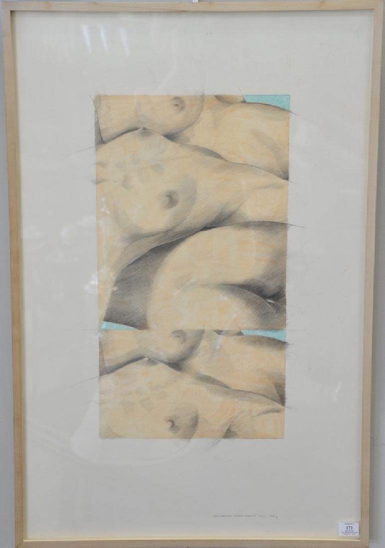 Paul Waldman, pastel and graphite on paper, Study for (1 of 4)