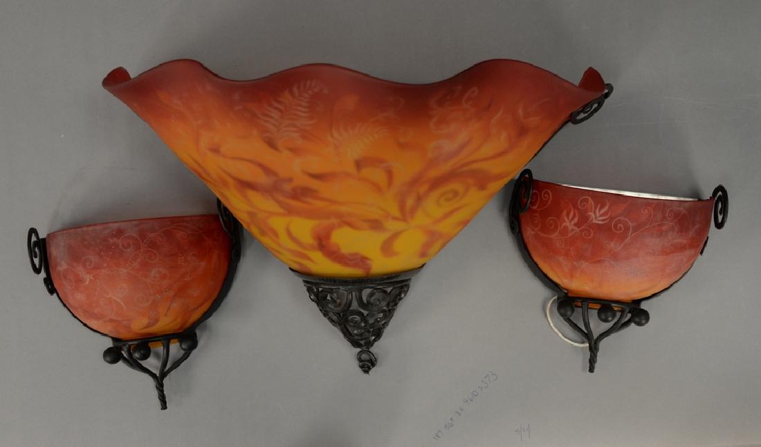 Set of three Ulla Darni modern wall sconces, having (1 of 6)