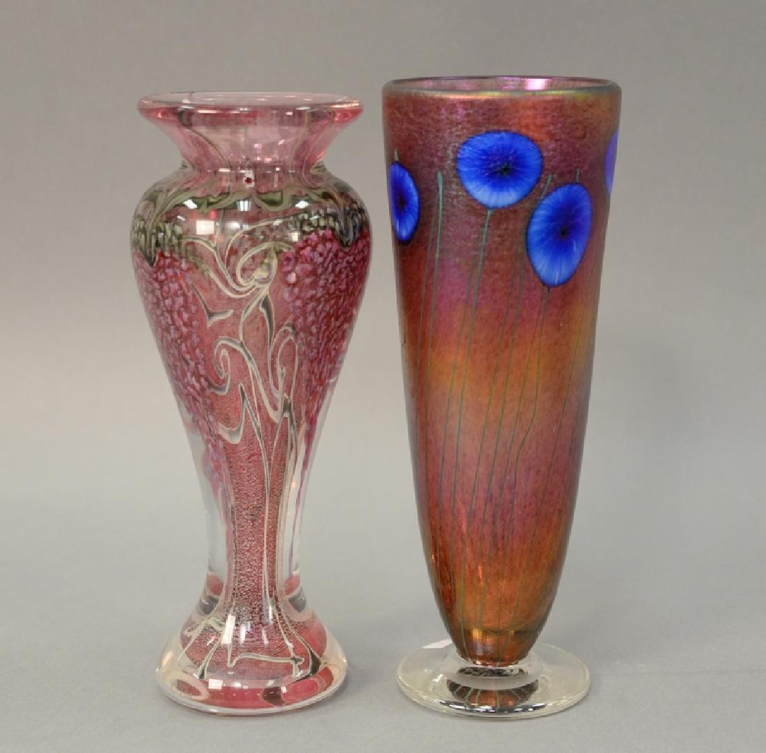 Two art glass vases to include Robert Held art glass (1 of 6)