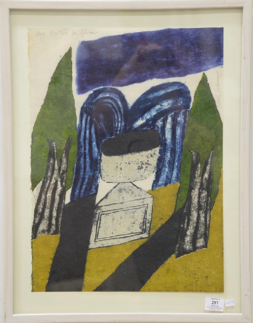 Two Carol Summers (b. 1925), lithographs, Proof Fontana (1 of 7)