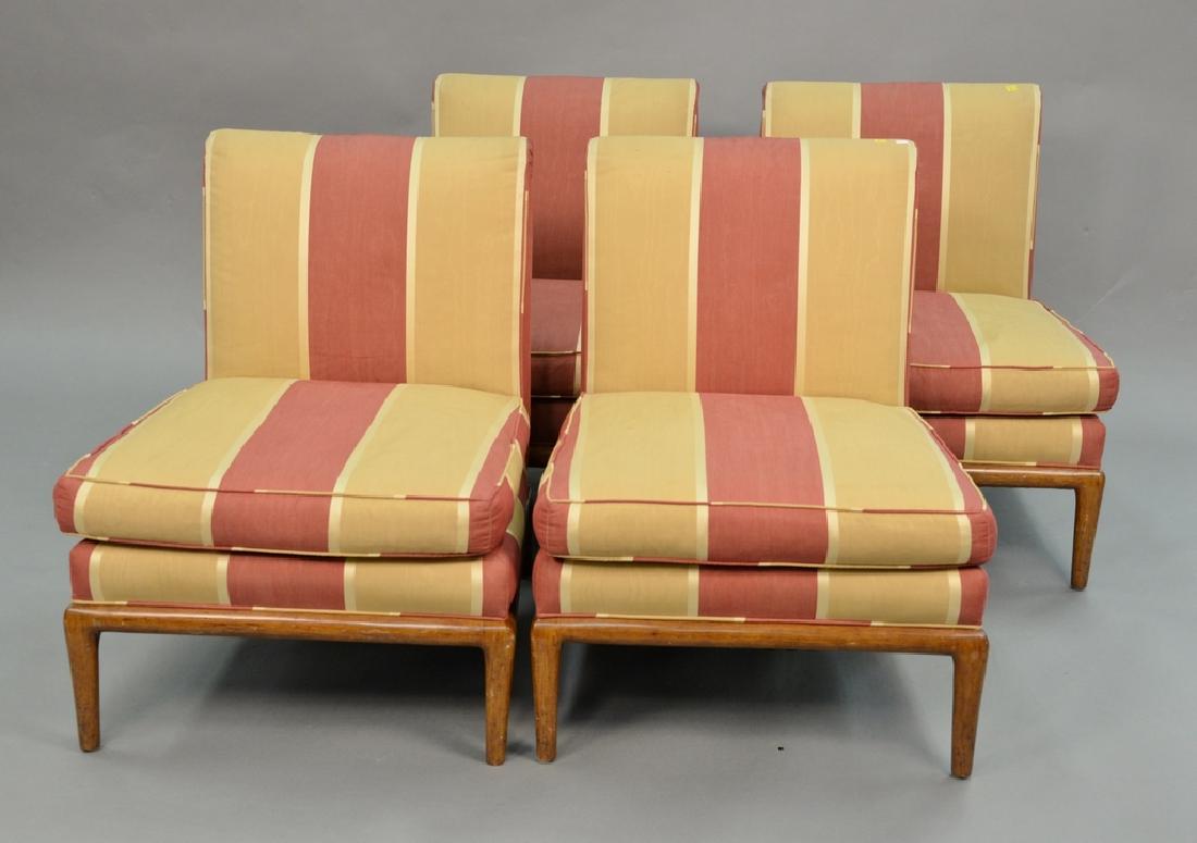 Four lounge chairs in the style of Robsjohn Gibbings.: Four lounge chairs in the style of Robsjohn Gibbings.