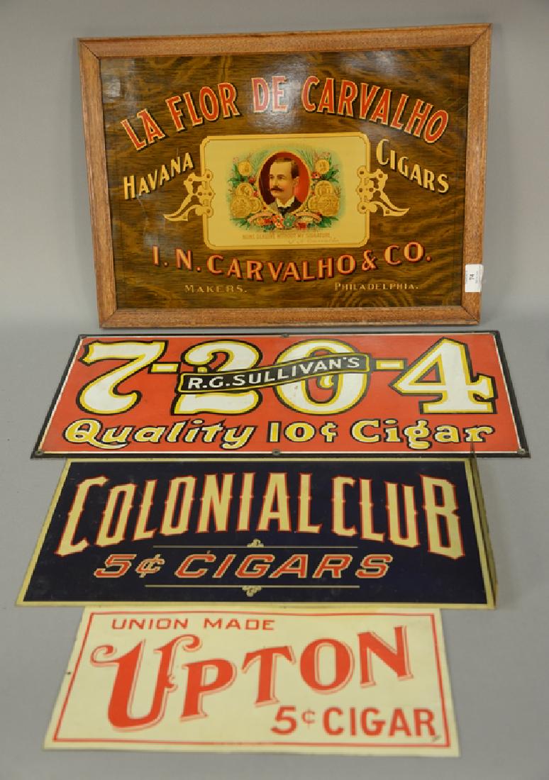 Group of four advertising signs including double sided (1 of 7)