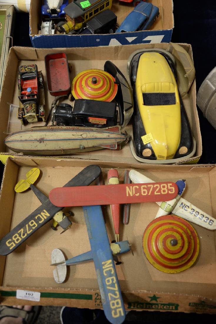 Three tray lots consisting of assorted toys to include (1 of 3)