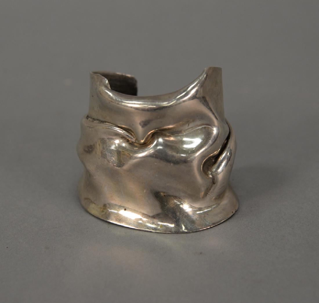 Modern sterling silver bracelet, stamped: sterling. 3 t (1 of 3)