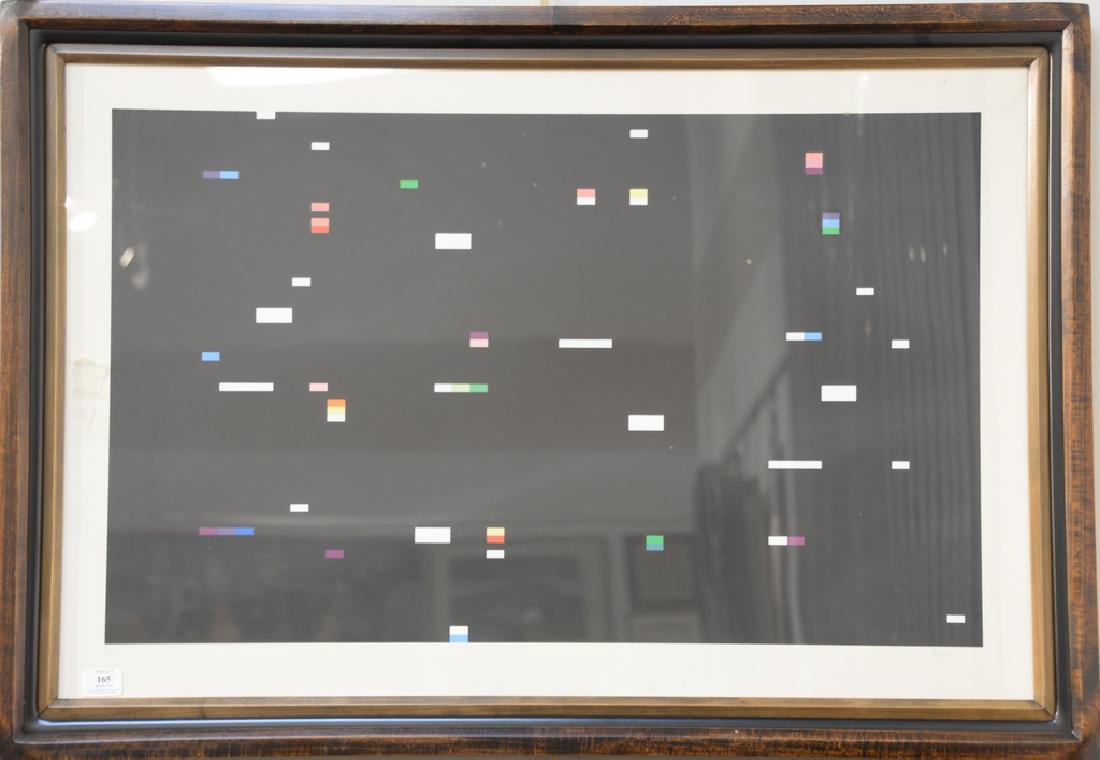 Yaacov Gipstein  Agam (b. 1928), abstract lithograph, (1 of 5)