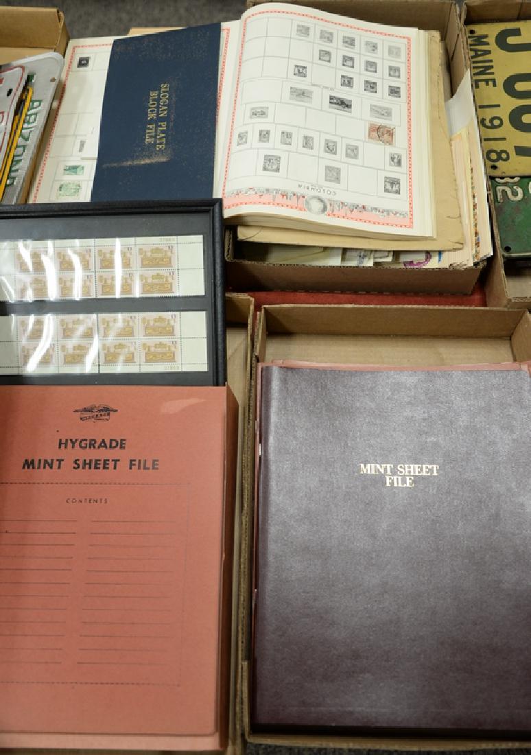 Lot of stamps including 12 mint sheet files, stamp (1 of 6)