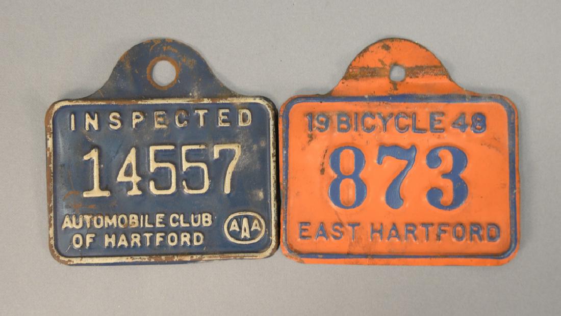 Two piece lot to include 1948 East Hartford, CT bicycle (1 of 2)