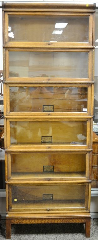 Globe-Wernicke oak six section stacking Barrister (1 of 6)