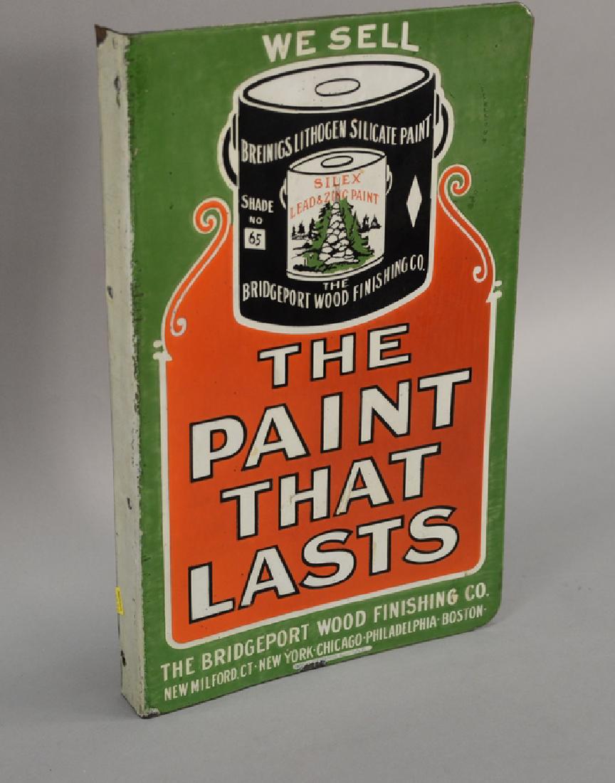 Porcelain enameled double sided paint sign "Breinigs (1 of 2)