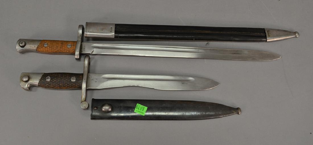Two bayonets, one marked Artillerie Fabrica, the other (1 of 4)