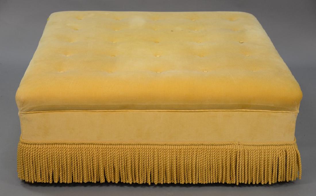 Large Contemporary ottoman (minor staining.). ht. (1 of 2)